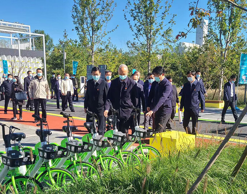 北京市领导调研永安行入驻的“碳中和”主题公园1