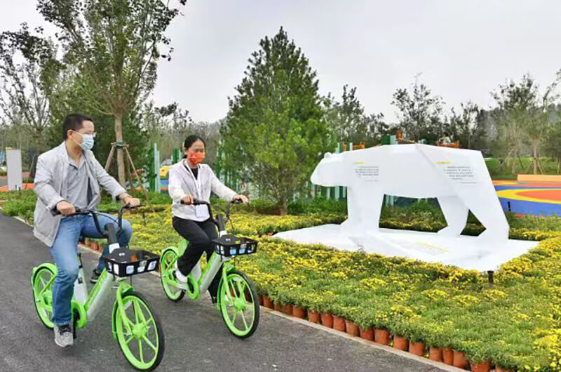 北京市领导调研永安行入驻的“碳中和”主题公园3