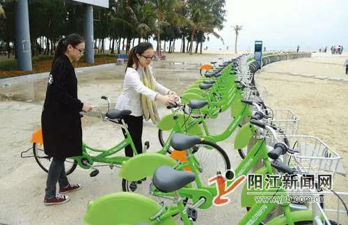 海陵岛公共自行车租赁系统投用