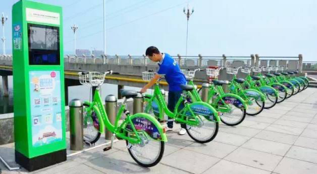 9月13日，宜阳县500辆公共自行车 骑上街头！